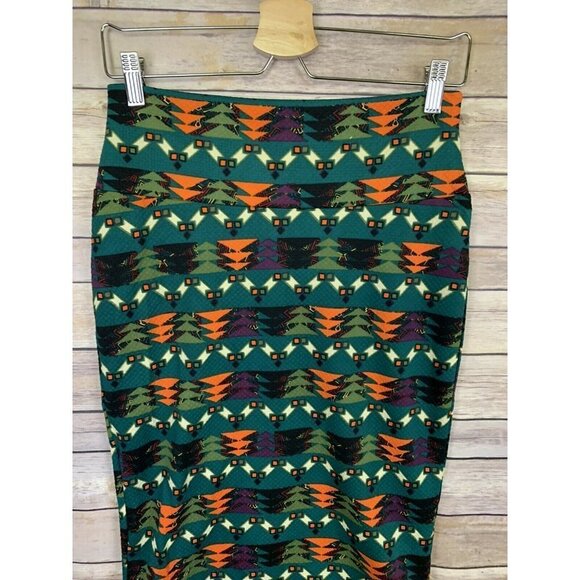 Lularoe Small Cassie Pencil Skirt Stretchy Green - Picture 4 of 10